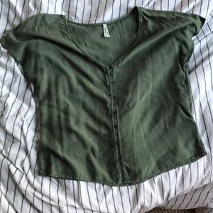 Forrest green blouse